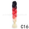 Perucas Europeias e Americanas Transfronteiriças, Exportação Africana de Fibra de Alta Temperatura, Tranças Grandes, Dreadlocks, Perucas de Cabeça Inteira, Fios de Cabelo Fabricante de Yiwu