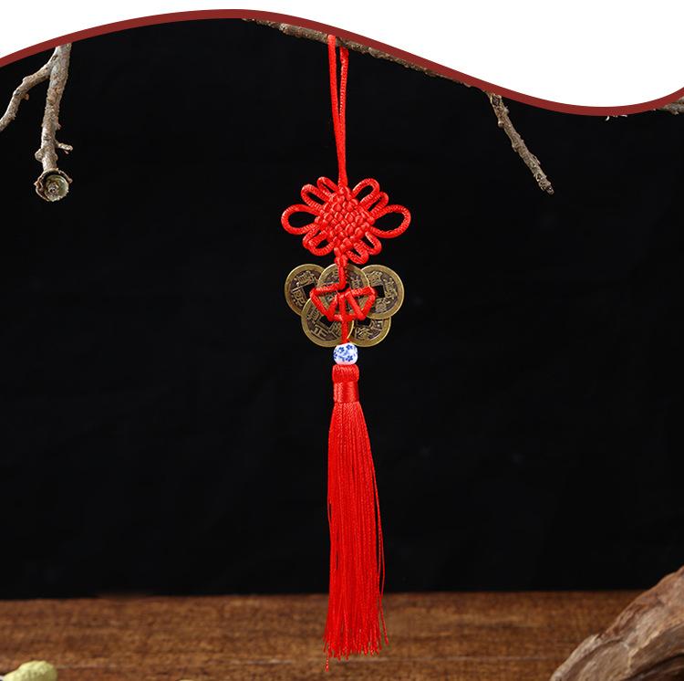 中国结铜钱挂件