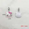 Cuentas de dopamina cuentas sueltas cuentas de gota de aceite cuentas pintadas a mano pulsera cadena de teléfono móvil accesorios colgante de aleación kt gato kitty