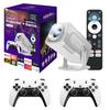 Console de Jogo Hcs350Max Popular Transfronteiriço Projetor Duplo Controle Inteligente Bluetooth por Voz Portátil