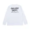 Gallery Dept Camiseta de Manga Larga Casual Holgada de Moda Urbana con Estampado de Letras Clásico Nuevo para Hombres y Mujeres