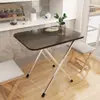 Mesa Dobrável, Mesa Lateral, Mesa de Jantar Doméstica Simples, Mesa Pequena Fácil de Usar para Comer, Adequada para 2-4 Pessoas, Mesa Quadrada Pequena Portátil para Montar Barracas