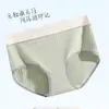 Pantalillas de algodón puro para mujer, color liso, tiro medio, antibacterianas, entrepierna de algodón puro, estilo para chica joven, bikini triangular, venta al por mayor para mujer, dropshipping