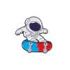 Broche de Astronauta Fofo Insígnia de Metal Japonesa Pin para Roupa Bolsa Pin de Lapela Acessórios de Desenho Animado Insígnia