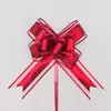 50 Flores de Tirar Mariposa Mate, Flores de Tirar con Cinta Grande para Navidad, Pascua y San Valentín, Lazos de Mariposa de Organza Transfronterizos