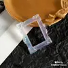 Marco de Fotos Estilo Barroco con Chapado Láser Multicolor Resina Accesorios Pequeños DIY Creativo Pegamento de Crema Accesorios Decorativos para Disparos