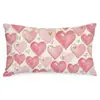 Fundas de Almohada Personalizadas para el Día de San Valentín Transfronterizas, Decoración de Atmósfera Festiva, Fundas de Cojín para Sofá del Hogar, Fundas de Cojín en Forma de Corazón para Dormitorio