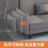 Sofá cama de tela para apartamentos pequeños, modelo moderno para salas de estar, propiedades de alquiler, apartamentos y tiendas de ropa, plegable simple de doble uso para una o dos personas
