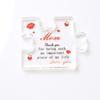 Rompecabezas Acrílico Transfronterizo Personalizado DIY Forma de Corazón Regalo Adorno de Escritorio Día del Padre En Stock Regalo Creativo