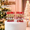 Campana de decoración navideña de 4.5 cm Campana de plástico plateado para decoración navideña Colgante para árbol de Navidad Fabricantes mayoristas de accesorios