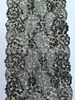 Ribete de Encaje Elástico con Estampado de Leopardo de Nylon y Spandex de 21 cm para Ropa de Madre y Vestidos de Mujer