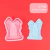 Molde para Galletas Temático Navideño Dibujo Animado Regalo de Navidad Galleta Artificial Prensado Estéreo 3D Herramienta de Horneado para Fondant
