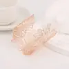 Pulsera Metálica Ancha Delgada Calada Encaje Hojas Europeas y Americanas Baño Galvánico Estilo Étnico Exagerado Retro Joyería