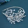 Comércio Exterior Noiva Hair Band Double Row Garra Corrente Head Band Pearl Rhinestone Shape Headwear Casamento Handmade DZ028