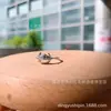 Anel de Prata Pura 999 boca não de dragão Anel aberto de desenho animado de dragão Ano do zodíaco Anel do zodíaco