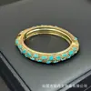 Pulseira com Pedra Natural Crua Inlaid à Mão de Novo Estilo, Pulseira Ajustável Full Diamond Personalizada Estilo Europeu e Americano, Fornecimento Atacadista para Transmissão ao Vivo Transfronteiriça