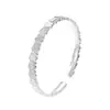 Pulsera Auspiciosa de Plata Pura para Mujer, Plata de Ley 9999, Nuevo Estilo Chino Pulsera de Calabaza de Plata Brillante Hielo Triturado, Regalo Versátil