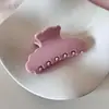 Pinza para el Cabello Tiburón Rosa Barbie, Pinza de Garra Simple y Elegante para Mujer, Versátil para Primavera y Otoño, Pasador Elegante para Recogido en la Parte Trasera de la Cabeza