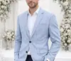 Nueva Chaqueta de Traje a Cuadros de Fila Única con Dos Botones de Comercio Exterior Transfronterizo para Hombre, Parte Superior de Traje Casual Ajustada para Hombre