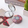 Espejo Pequeño Personalizado Espejo Plegable para Pan Patrón Móvil Espejo de Maquillaje Retro Portátil Redondo Espejo de Regalo para Pan