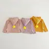 Nueva Camiseta de Manga Larga a Rayas Estilo Coreano para Niños y Niñas, Temporada de Primavera y Otoño, Camiseta Interior de Cuello Alto, Versátil Casual para Bebé