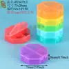 Caja de Clasificación de Cuentas de Tres Compartimentos, Caja de Plástico para Cuentas de Arroz, Caja de Embalaje para Tornillos y Clavos, Caja de Almacenamiento de Plástico para Linterna de Cabeza con Batería de Litio de Cuatro Compartimentos