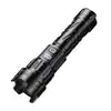 Linterna con láser blanco, luz fuerte, recargable, batería de larga duración, luz eléctrica para el hogar, exterior, resistente a golpes, con zoom, portátil, ultrabrillante