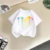 Camisetas de Manga Corta con Cuello Redondo para Niños y Niñas, Estilo Nuevo 2026 Transfronterizo, Tops de Algodón con Estampado de Dibujos Animados de Moda, Tendencia en Ropa Infantil de Media Manga
