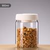 Frascos de Almacenamiento Sellados de Vidrio de Borosilicato Seleccionados Cuidadosamente, Frascos de Cocina para Granos y Dulces, Frascos de Almacenamiento al Vacío Tipo Presión