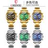 Reloj Dorado para Hombre Dawn Explosiones Transfronterizas Reloj para Hombre Reloj de Negocios para Hombre Luminoso Impermeable Reloj de Cuarzo