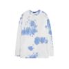 Verão e outono 2024 Nova camiseta de manga comprida estilo ocidental tie-dye feminina coreana solta estudante top fino outono roupa externa