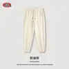 Leggings de Veludo Cor Pura Inverno 2025 Calças de Moletom Marca da Moda Europeia e Americana Tamanho Grande Calças Masculinas Calças Esportivas Casuais Calças Casuais para Homens