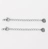 Corrente de Extensão Dourada em Aço Inoxidável 5cm com Fecho Lagosta, Placa Gravada, Chaveiro DIY, Acessórios para Pulseira, Colar
