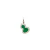 Collar Grande de Calabaza Kirin para Mujer, Versión de Alta Gama, Calabaza Pequeña con Ágata Roja y Nácar Blanco, Chapado en Oro V con Oro Rosa de 18 Quilates, Estilo para Mujer