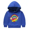 Suéter com Capuz Infantil 2023 Outono e Inverno Meninos e Meninas Camiseta Infantil de Manga Longa com Forro de Lã Casaco Jaqueta Infantil Espessado