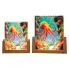 Luz de Noche de Cristal de Colores Regalo DIY Creativo Adornos de Decoración para Dormitorio Escritorio Hogar Luz de Ambiente Lámpara de Mesa Cielo Estrellado