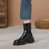 Botas de plataforma de moda para mujer, nueva colección otoño/invierno 2026, botas de moda estilo británico, botines casuales, botas de motociclista