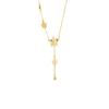 Collar de oro de arena de Vietnam tendencia retro flor de cinco puntas borla cadena de clavícula diseño de nicho femenino sensación para mucho tiempo no se desvanece joyería