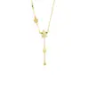 Corrente de clavícula de ouro de areia do Vietnã maré nacional flor de cinco pontas retrô borla colar design de nicho sensação por muito tempo não desbota primeira joia
