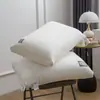 La almohada no se aplasta, el núcleo de la almohada es una almohada cervical alta para ayudar a dormir, un par para una persona, hogar, hotel, dormitorio estudiantil