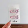 Accesorios para el Cabello de Niños Set de Pinzas para el Cabello de Tela con Moño de Unicornio para Niñas Adorable Dibujo Animado Pinza para el Cabello de Bebé Adorno para la Cabeza