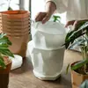 Macetetas Sencillas al por Mayor Hechas de Material de PP Engrosado, Fuertes y Resistentes a la Presión, con Fondo Transpirable para Prevenir la Pudrición de Raíces, y Vienen con un Plato para Plantas Verdes