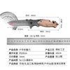 Cuchillo Yangjiang Acero Inoxidable Cuchillo de Exterior Alta Dureza Mango de Madera Maciza Navaja Plegable Camping Supervivencia Portátil Navaja Plegable Multiusos