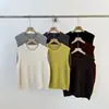 ¡Nicho de estilo coreano! Chaleco de punto versátil, minimalista y elegante para mujer, clásico de otoño 2026