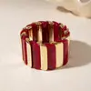 Pulsera de Cordón Elástico Acrílico Moda Retro Transfronteriza Europea y Americana para Mujer Brazalete Temperamento de Mujer Europeo y Americano Joyería Exquisita