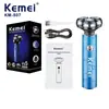 Afeitadora Eléctrica Kemei para Hombre KM-507 Afeitadora Transfronteriza IPX5 Impermeable Recortadora Eléctrica de Barba