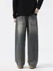 Ropa de Hombre Fengshe / Nueva Colección Primavera y Otoño 2026 Streetwear Americano de Pierna Ancha para Hombre Jeans Versátiles Holgados de Pierna Recta