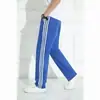 Pantalones Casuales a Rayas Estilo Hong Kong de Primavera y Verano para Hombre Estilo Coreano Moderno Combinable ins Sueltos de Pierna Recta y Ancha Pantalones Deportivos de Tres Barras