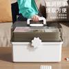 Botiquín Doméstico, Caja de Almacenamiento de Medicamentos de Gran Capacidad, Caja de Almacenamiento Portátil con Clasificación y Capas para Medicamentos, Botiquín Médico de Primeros Auxilios