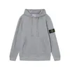 Sudadera con capucha de forro polar básica, unisex, con insignia micro de logo pequeño clásico de Stone, auténtica, transfronteriza, prenda de abrigo
